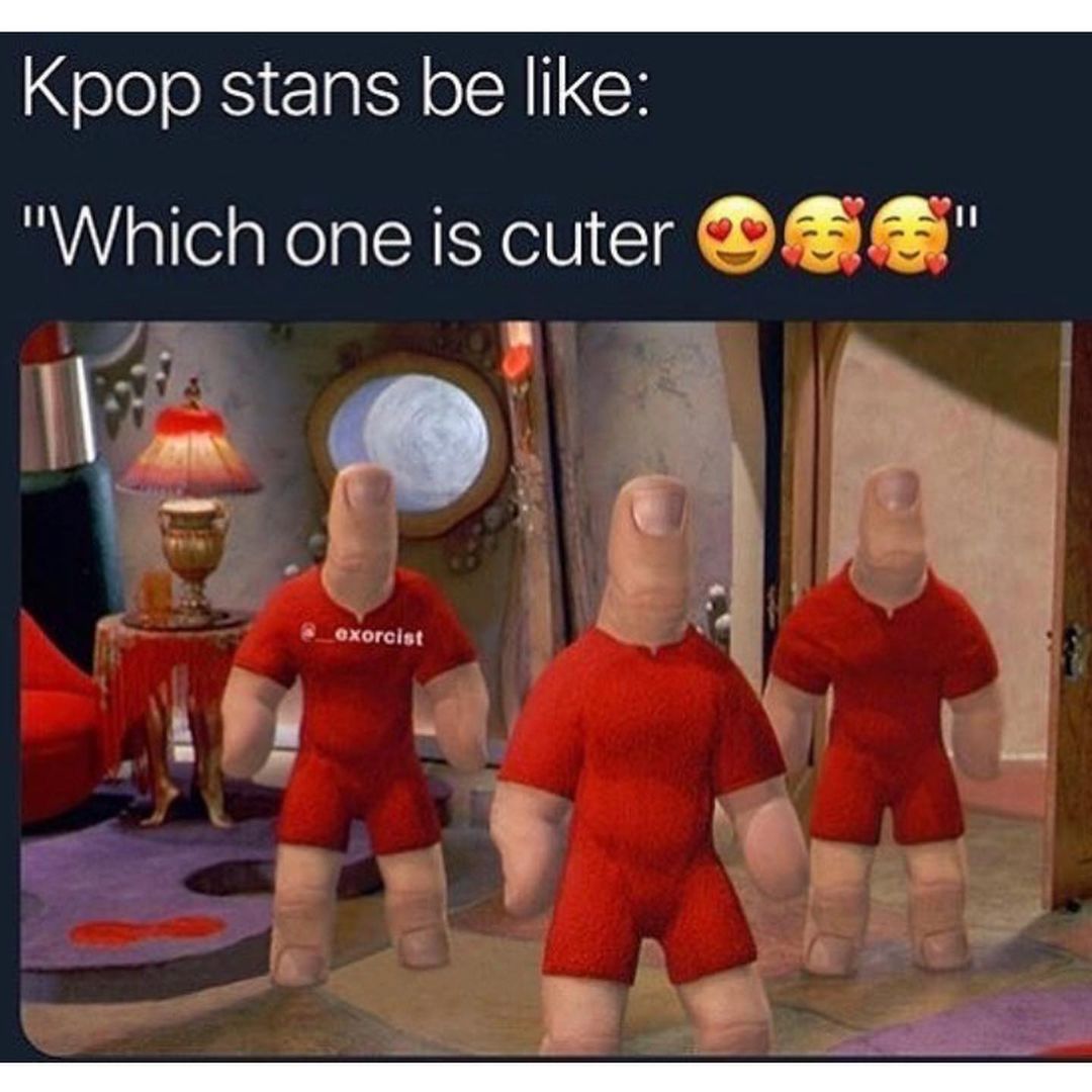 Kpop stans be like: "Which one is cuter".