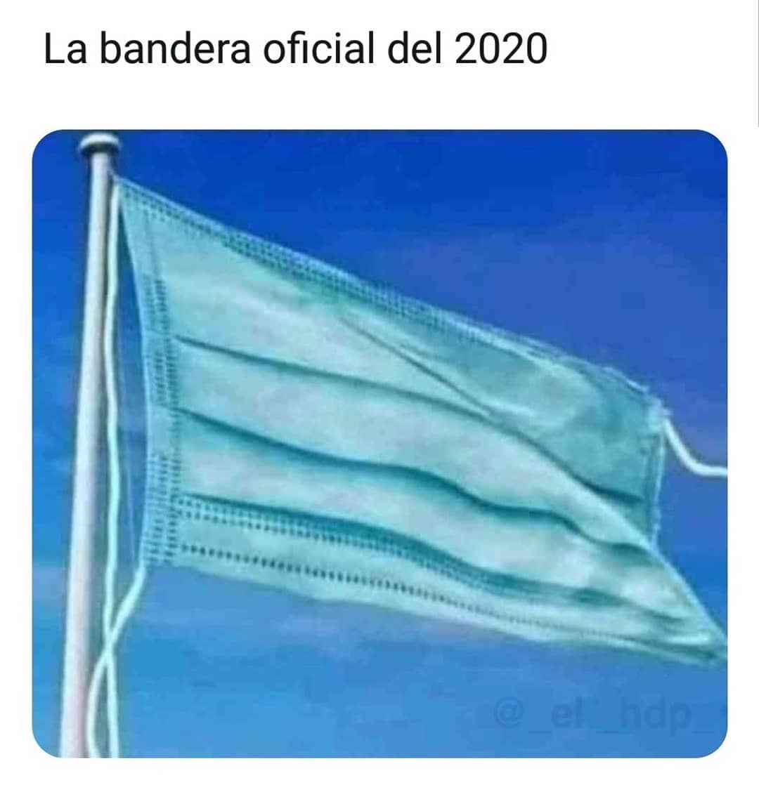La bandera oficial del 2020.
