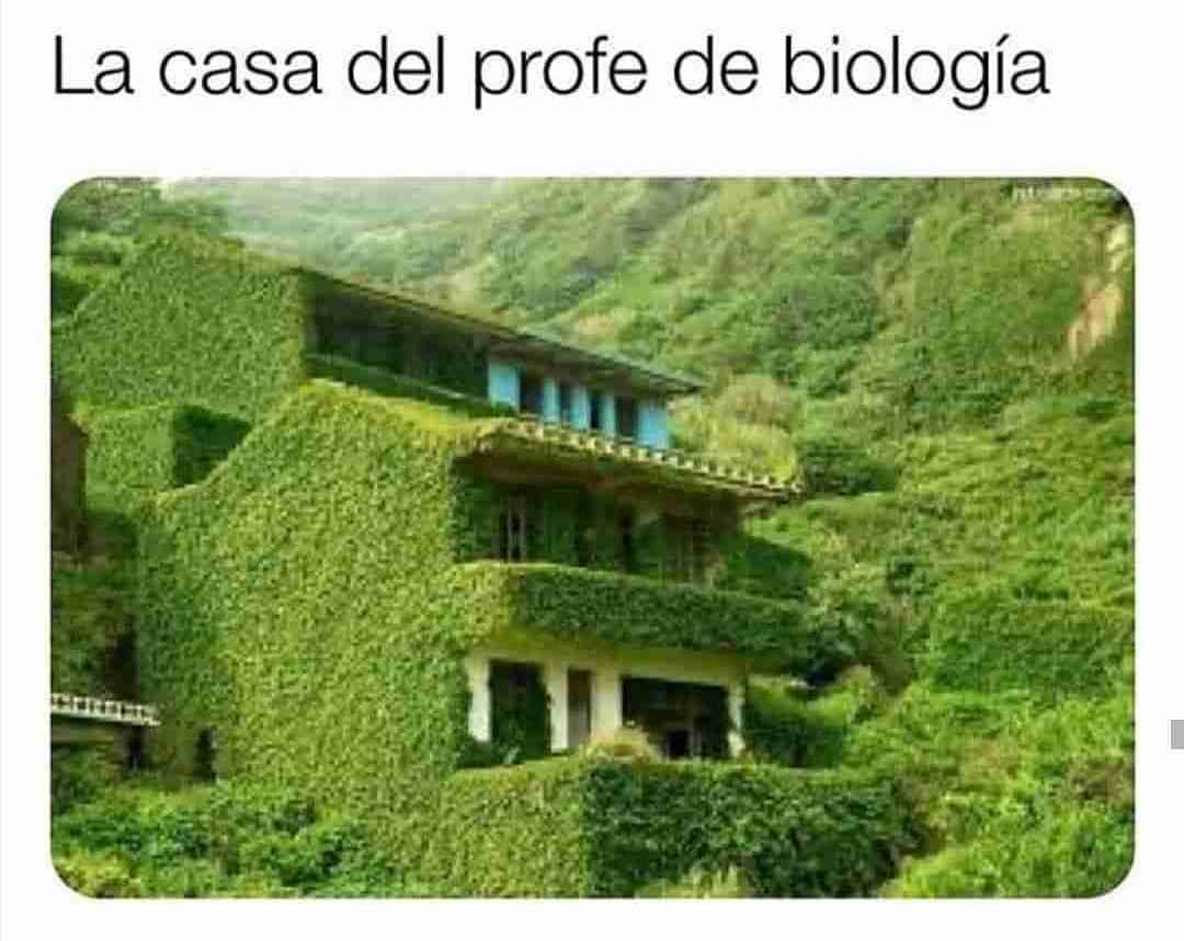 La casa del profe de biología.