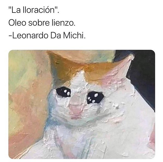 "La lloración".  Oleo sobre lienzo.  Leonardo Da Michi.