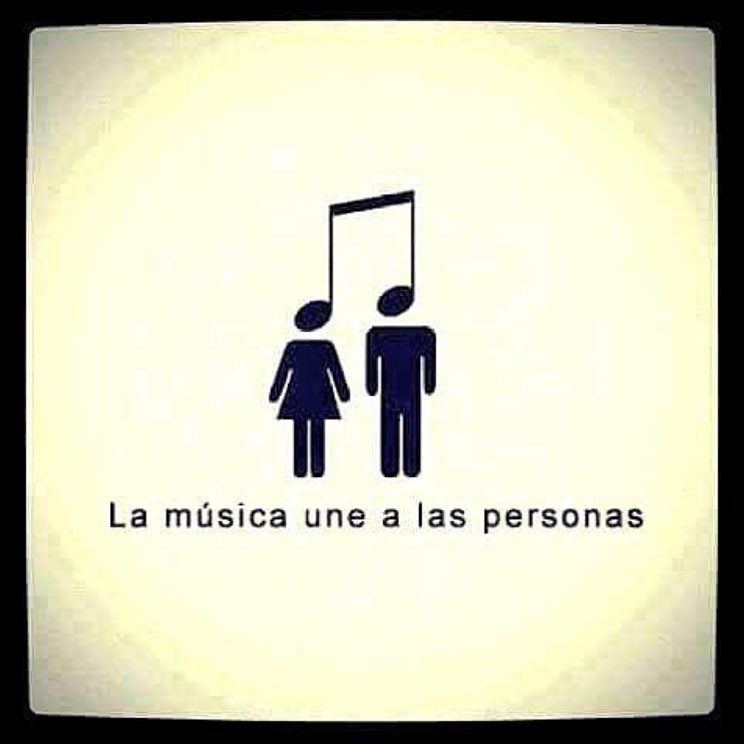 La música une a las personas.