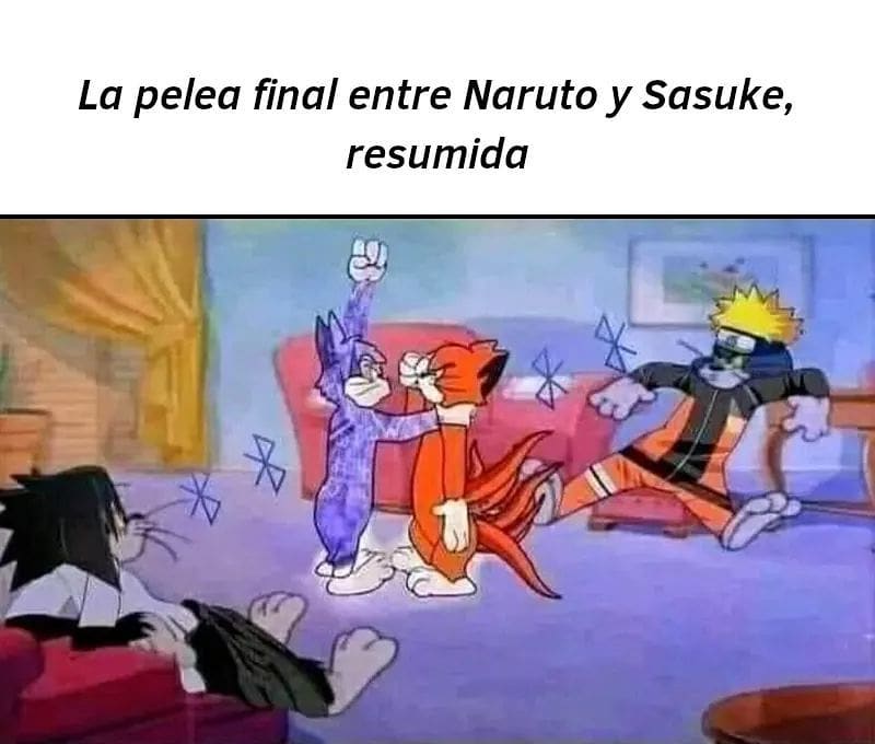 La pelea final entre Naruto y Sasuke, resumida.