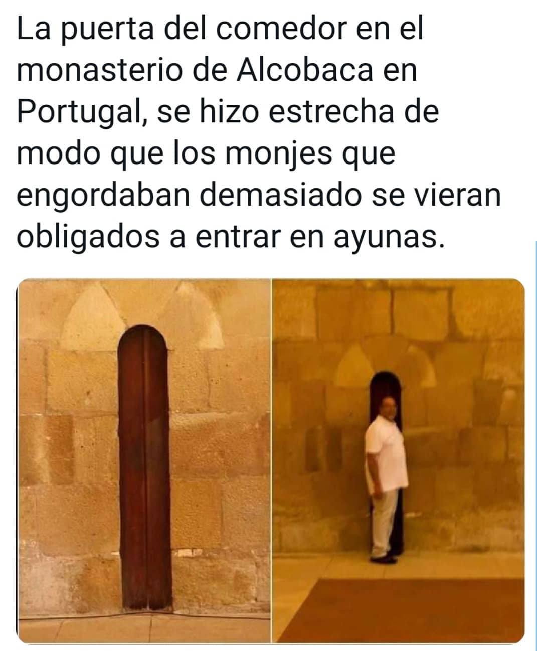 La Puerta Del Comedor En El Monasterio De Alcobaca En Portugal, Se Hizo ...