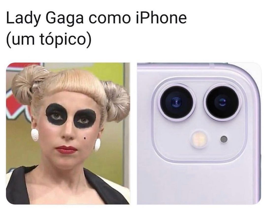 Lady Gaga como iPhone (um tópico).
