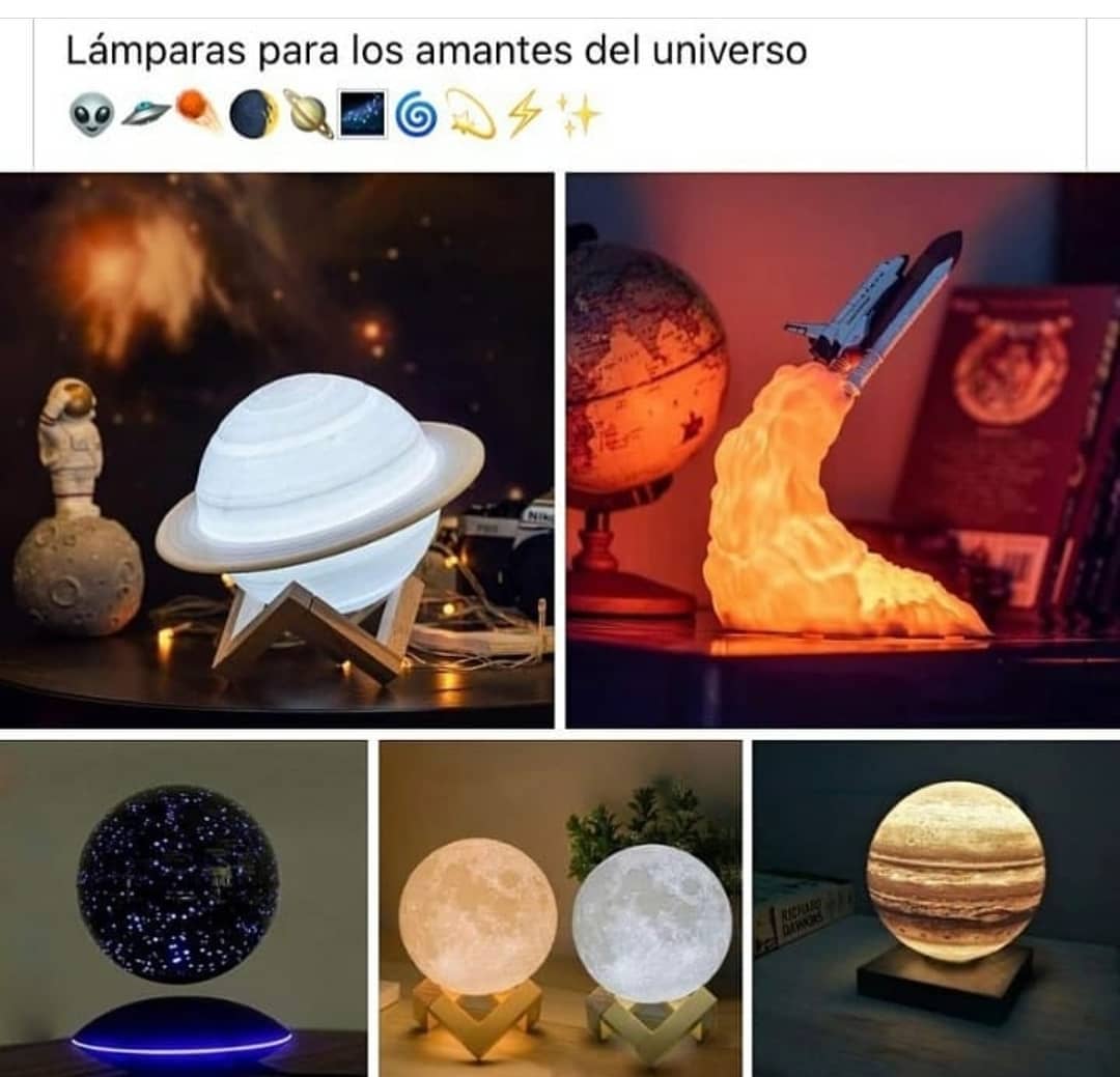 Lámparas para los amantes del universo.