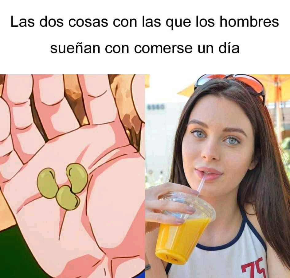 Las dos cosas con las que los hombres sueñan con comerse un día.