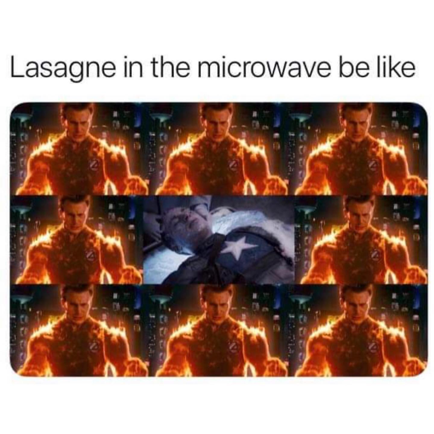 Lasagne in the microwave be like.