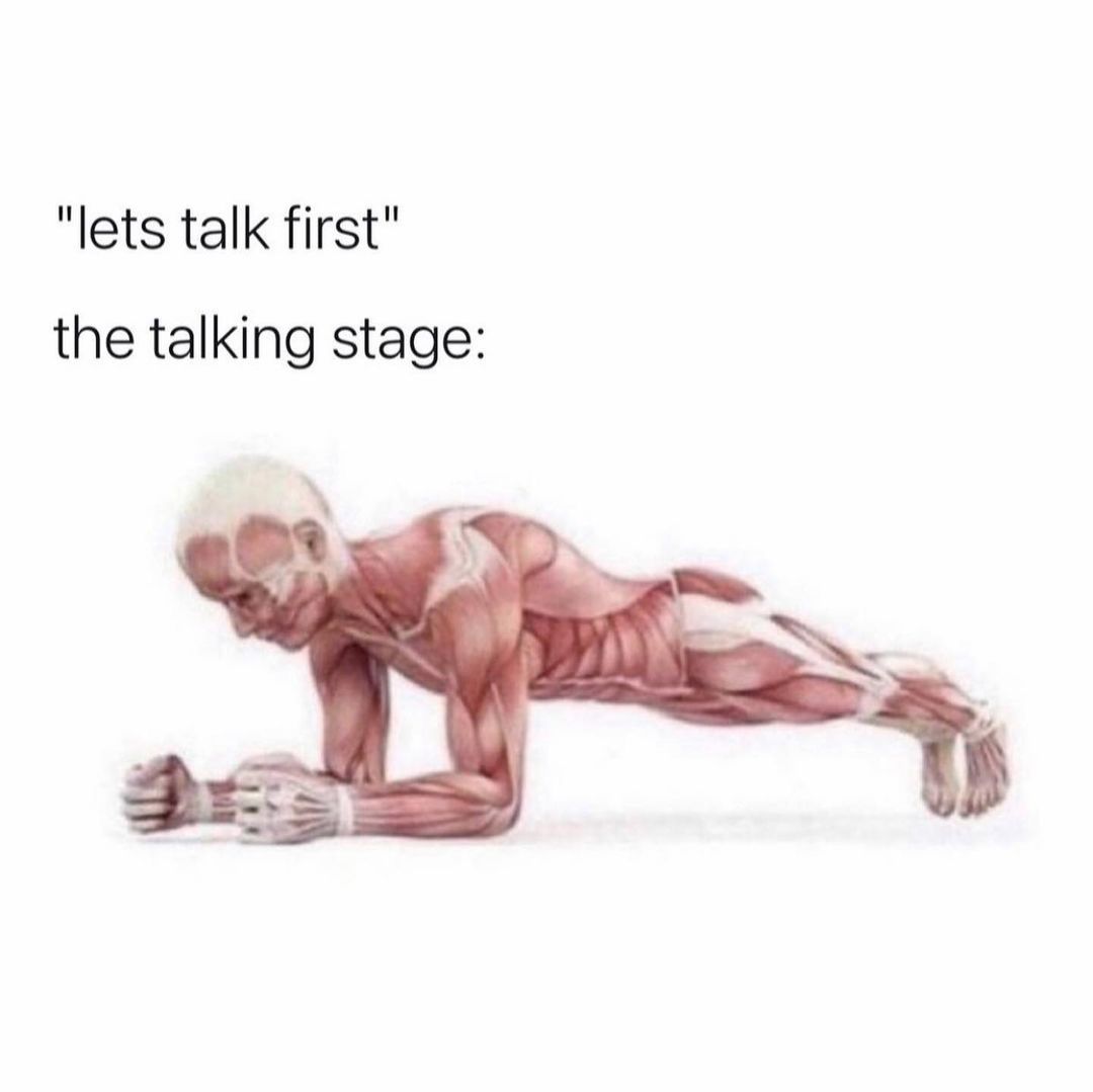 "Lets talk first" The talking stage: