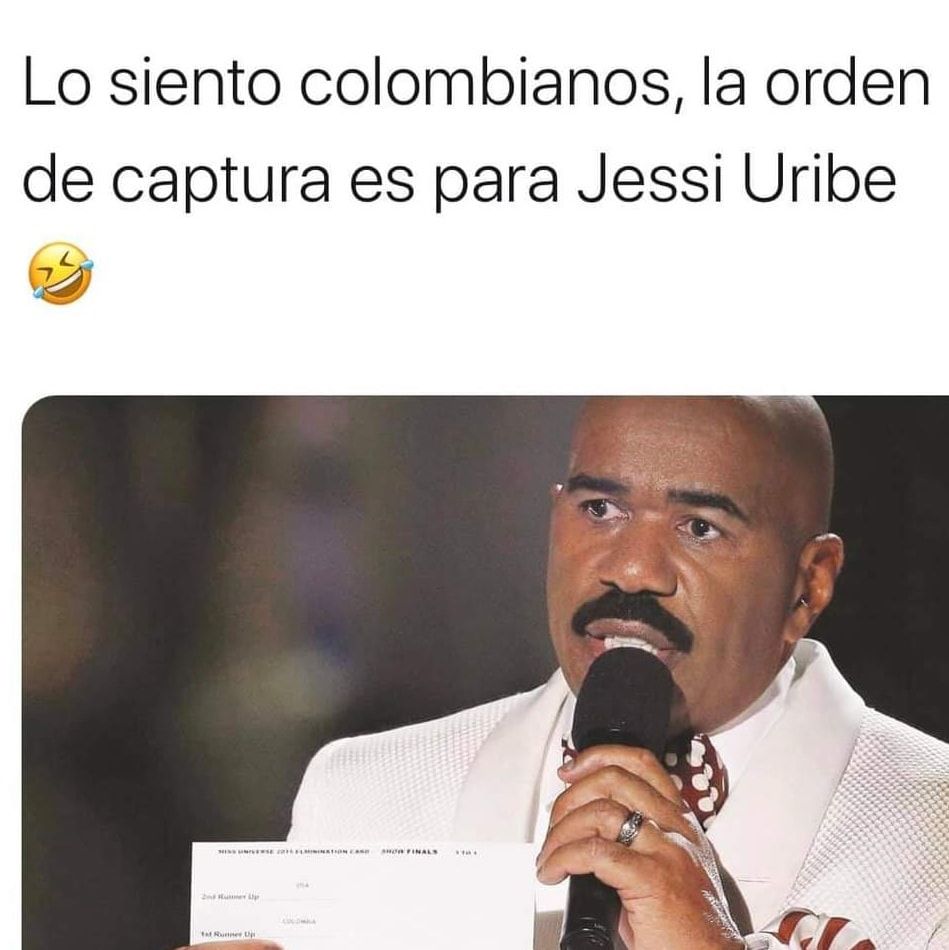 Lo siento colombianos, la orden de captura es para Jessi Uribe.