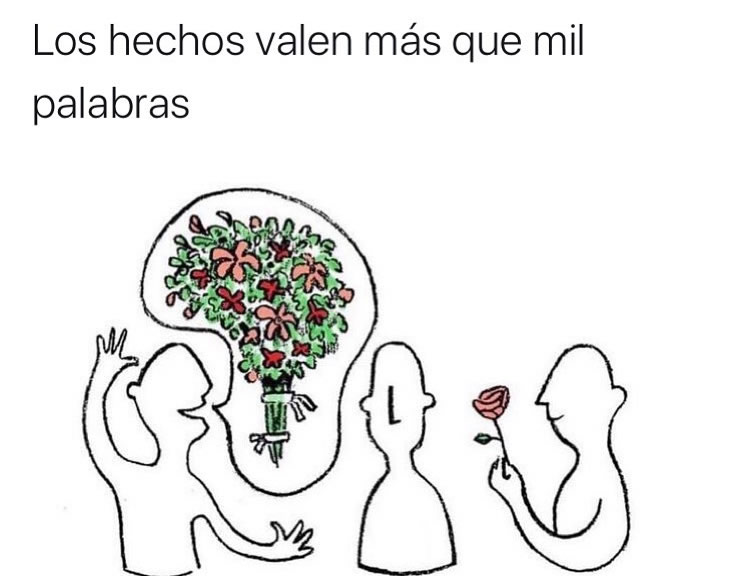 Los hechos valen más que mil palabras.