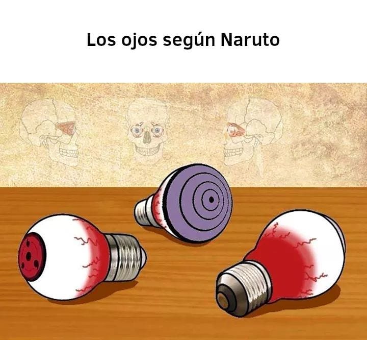 Los ojos según Naruto.
