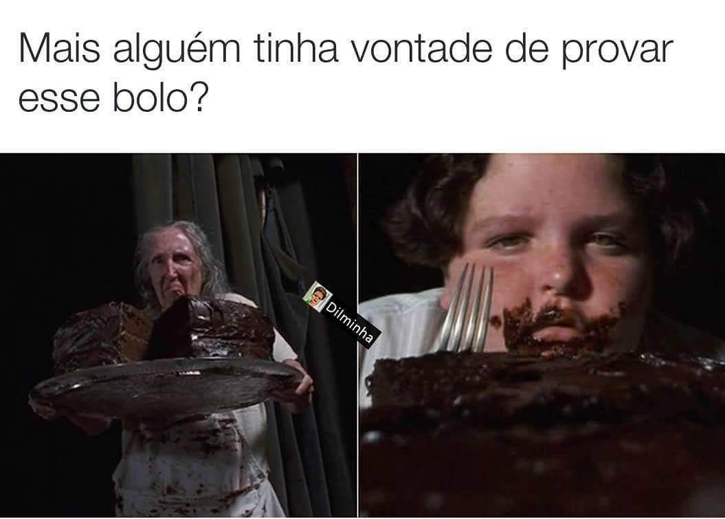 Mais alguém tinha vontade de provar esse bolo?