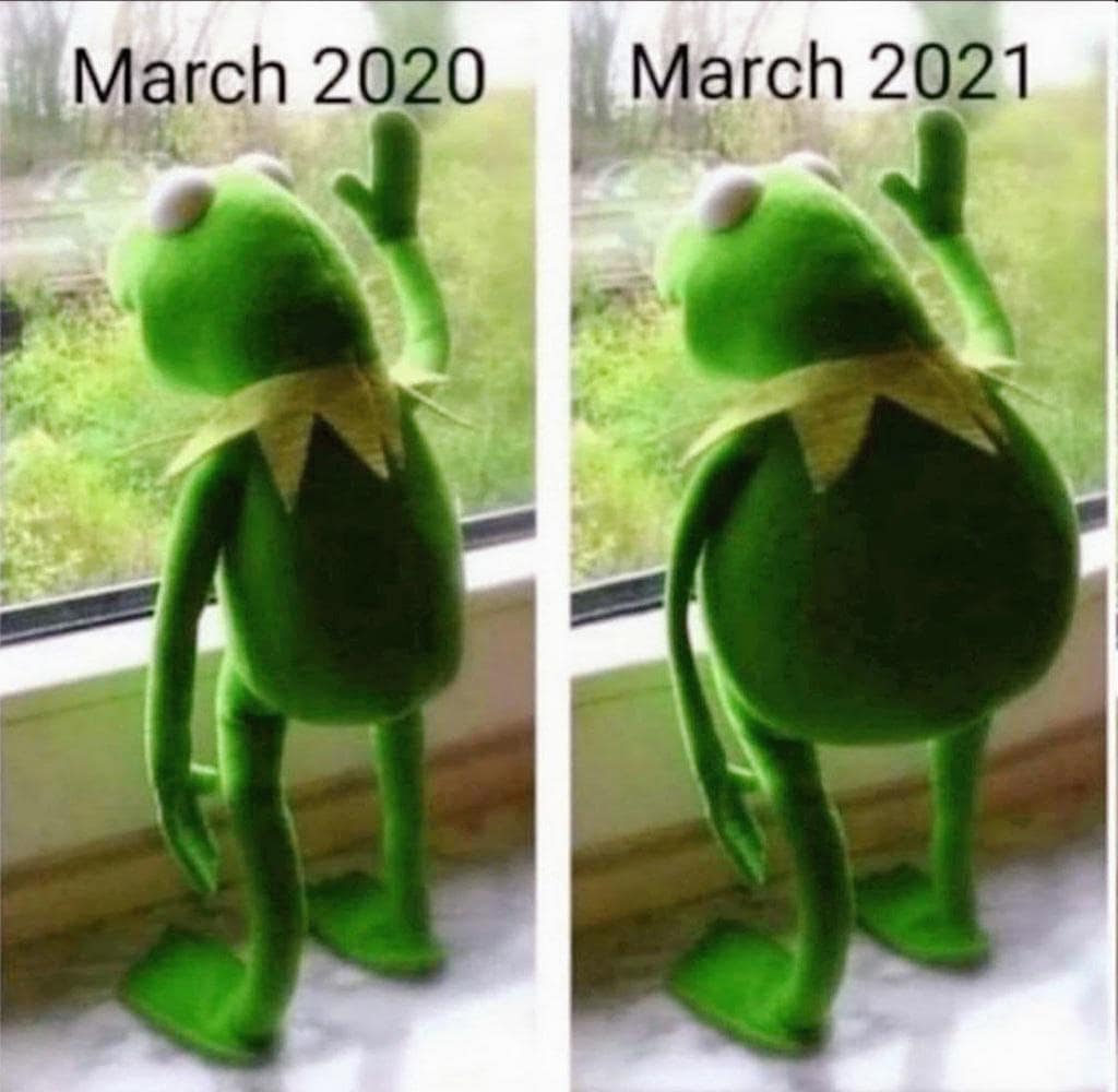 March 2020. March 2021.