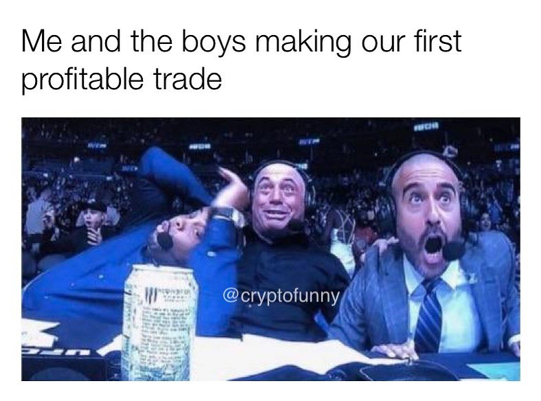 Me and the boys making our first profitable trade.