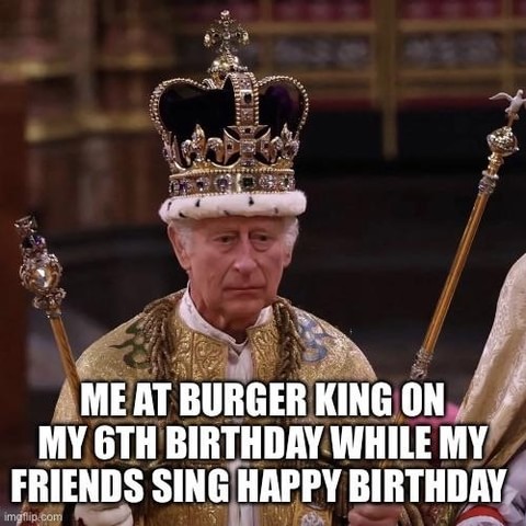 Me at Burger King on my 6th birthday while my friends sing happy birthday.