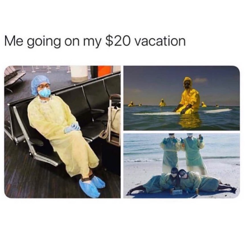 Me going on my $20 vacation.