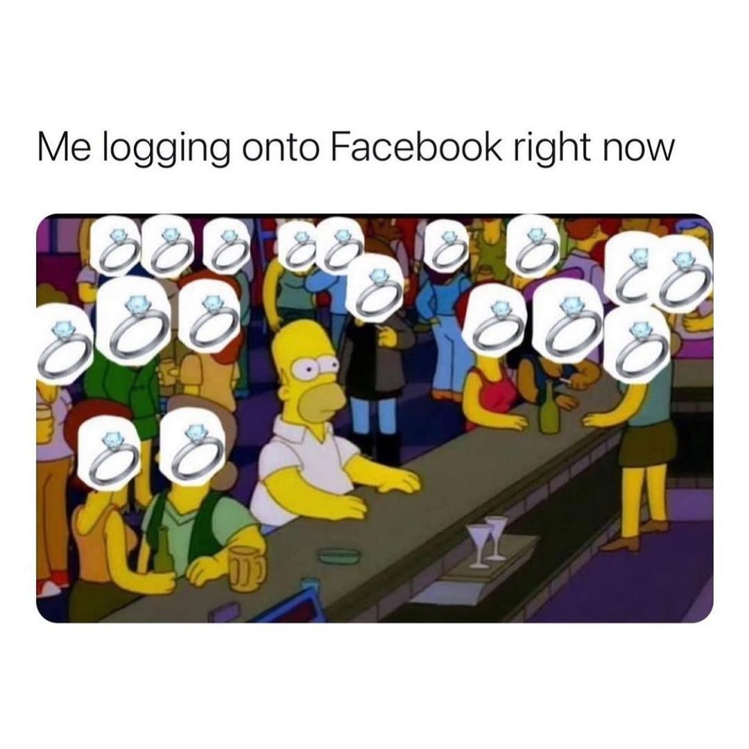 Me logging onto Facebook right now.
