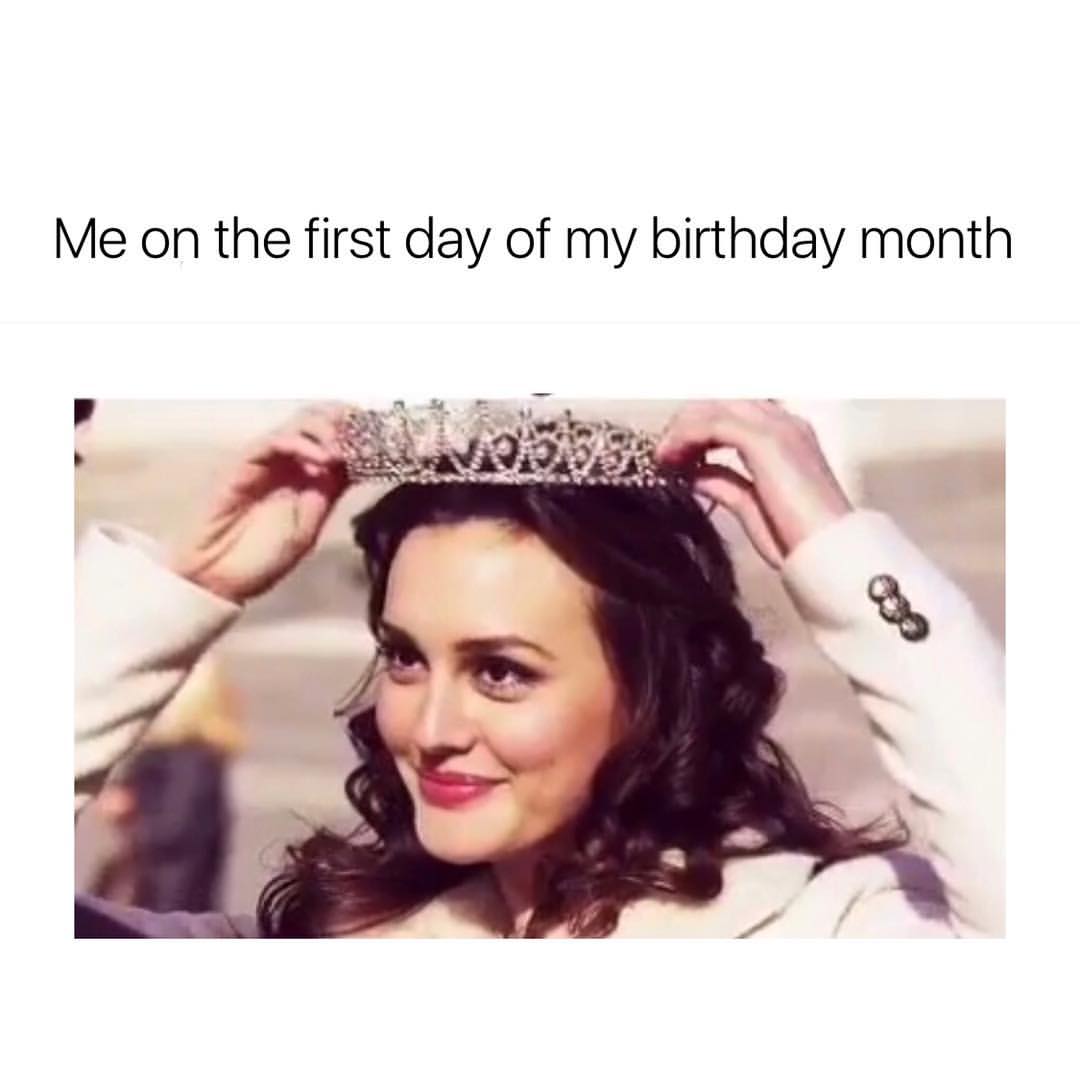 Me on the first day of my birthday month.