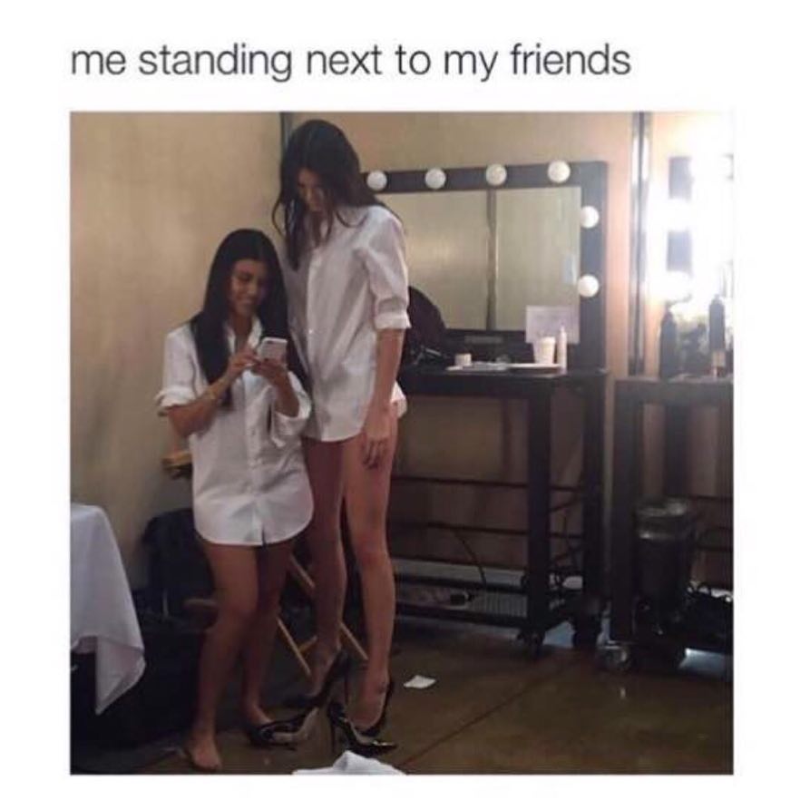 Me standing next to my friends. - Funny