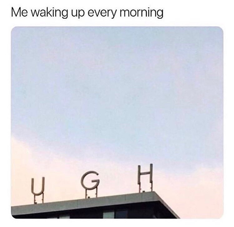 Me Waking Up Every Morning Funny