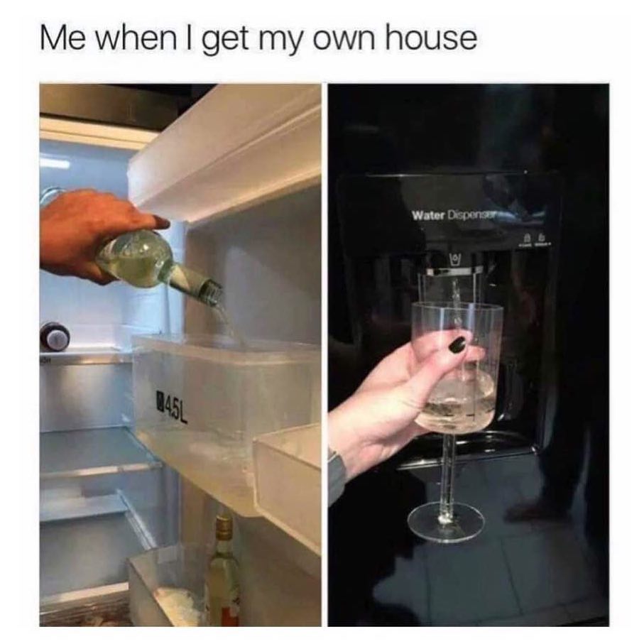 Me when I get my own house.