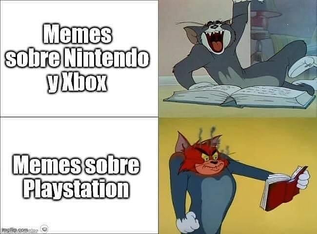 Memes sobre Nintendo y XBOX.  Memes sobre Playstation.