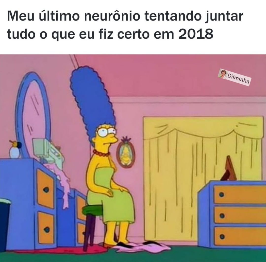 Meu último neurônio tentando juntar tudo o que eu fiz certo em 2018.