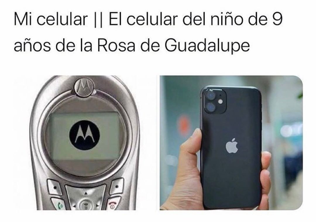 Mi celular. // El celular del niño de 9 años de la Rosa de Guadalupe.