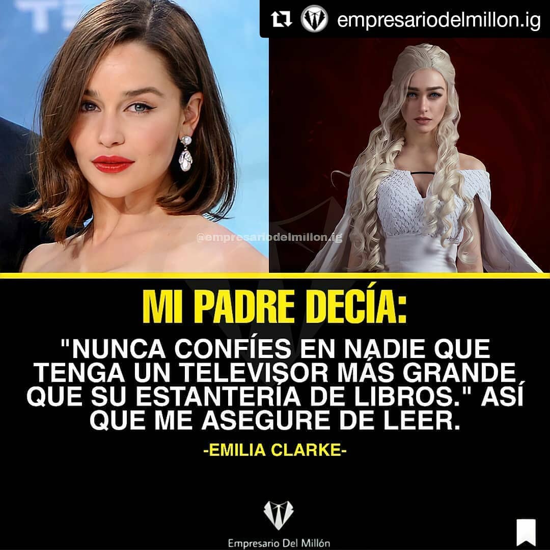 Mi padre decía: Nunca confíes en nadie que tenga una televisión más grande que su estantería de libros." Así que me asegure de leer.