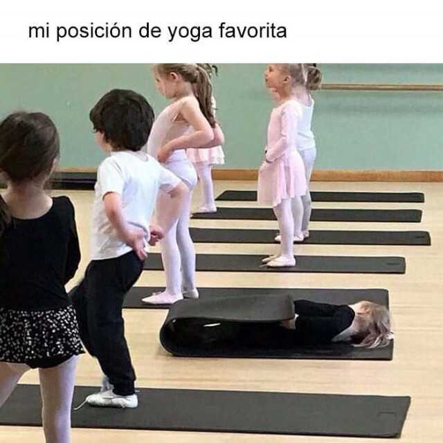 Mi posición de yoga favorita.