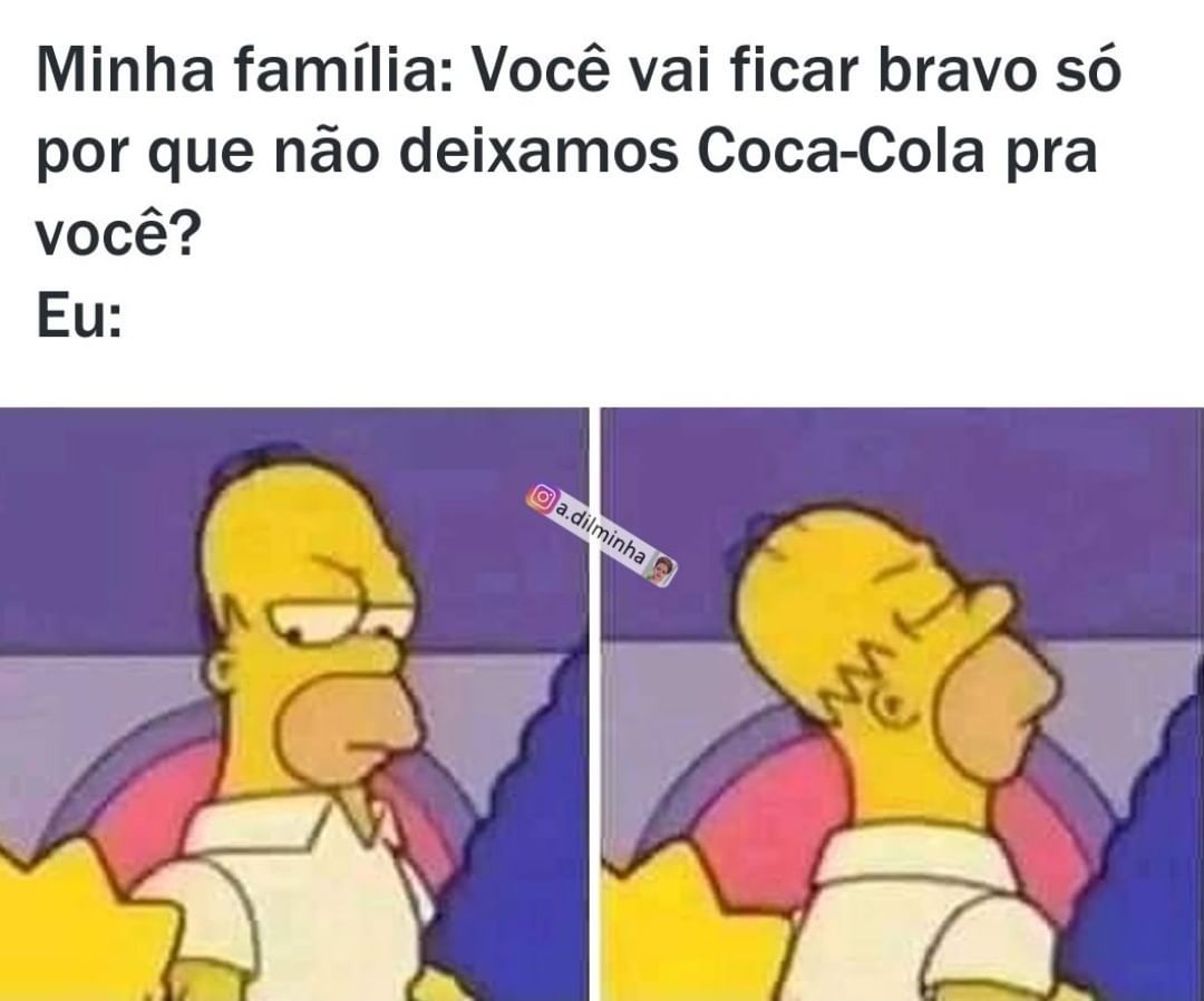 Minha Família Você Vai Ficar Bravo Só Por Que Não Deixamos Coca Cola Pra Você Eu Memes 4661