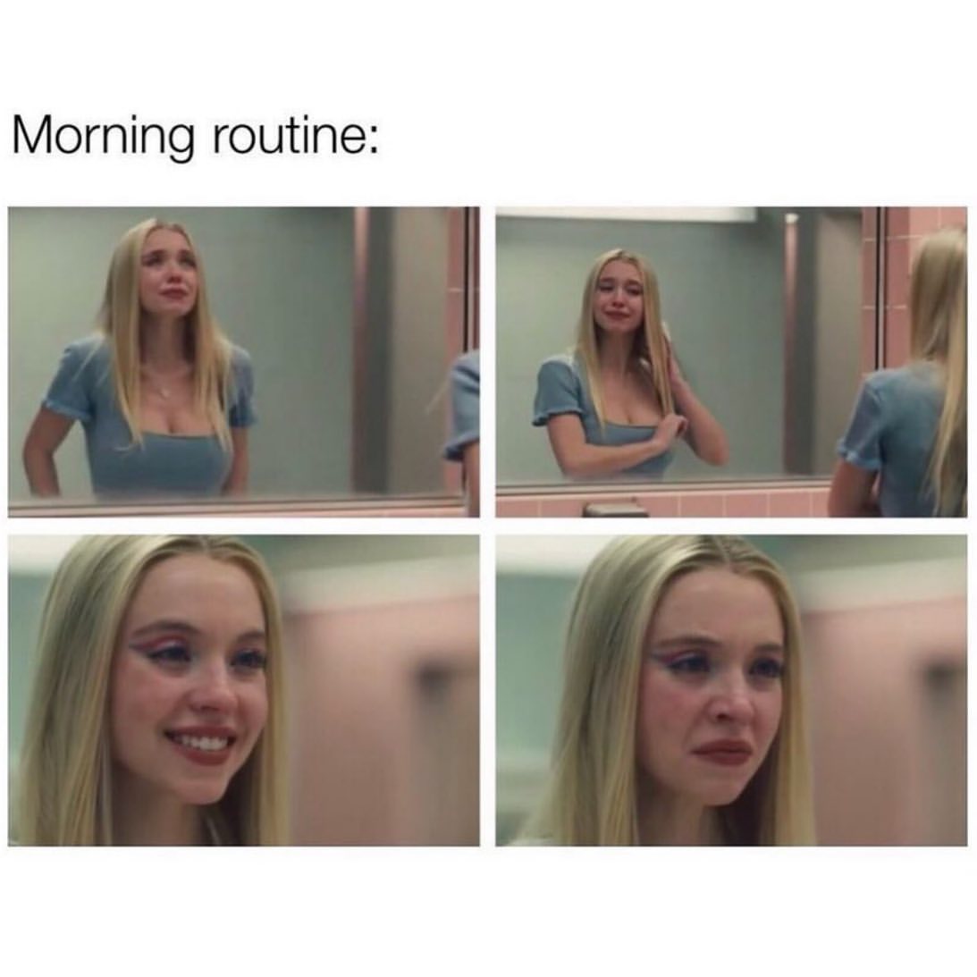 Morning routine.