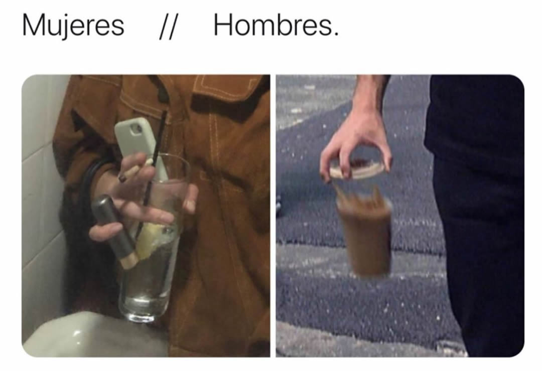 Mujeres. / Hombres.