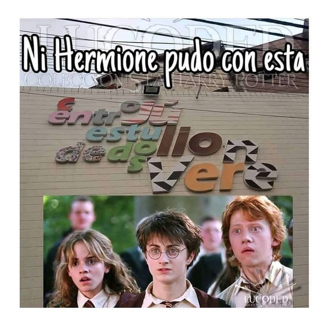 Ni Hermione pudo con esta.