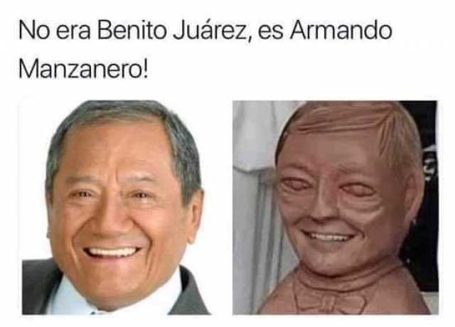 No era Benito Juárez, es Armando Manzanero!