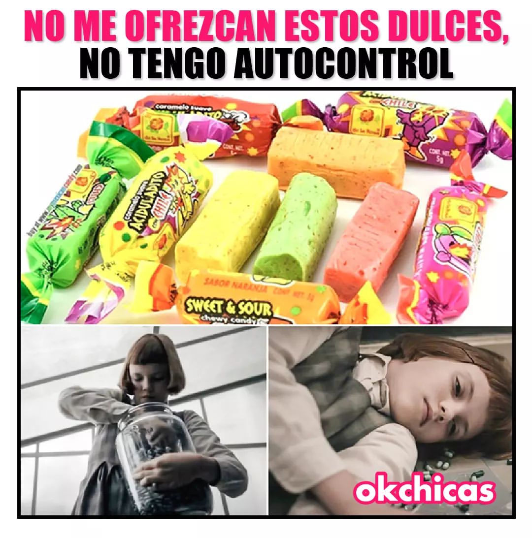 No me ofrezcan estos dulces, no tengo autocontrol.