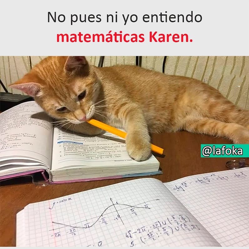No pues ni yo entiendo matemáticas Karen.