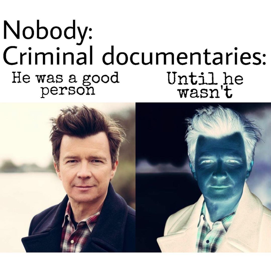 Nobody: Criminal documentaries: He was a good person. Until he wasn't.