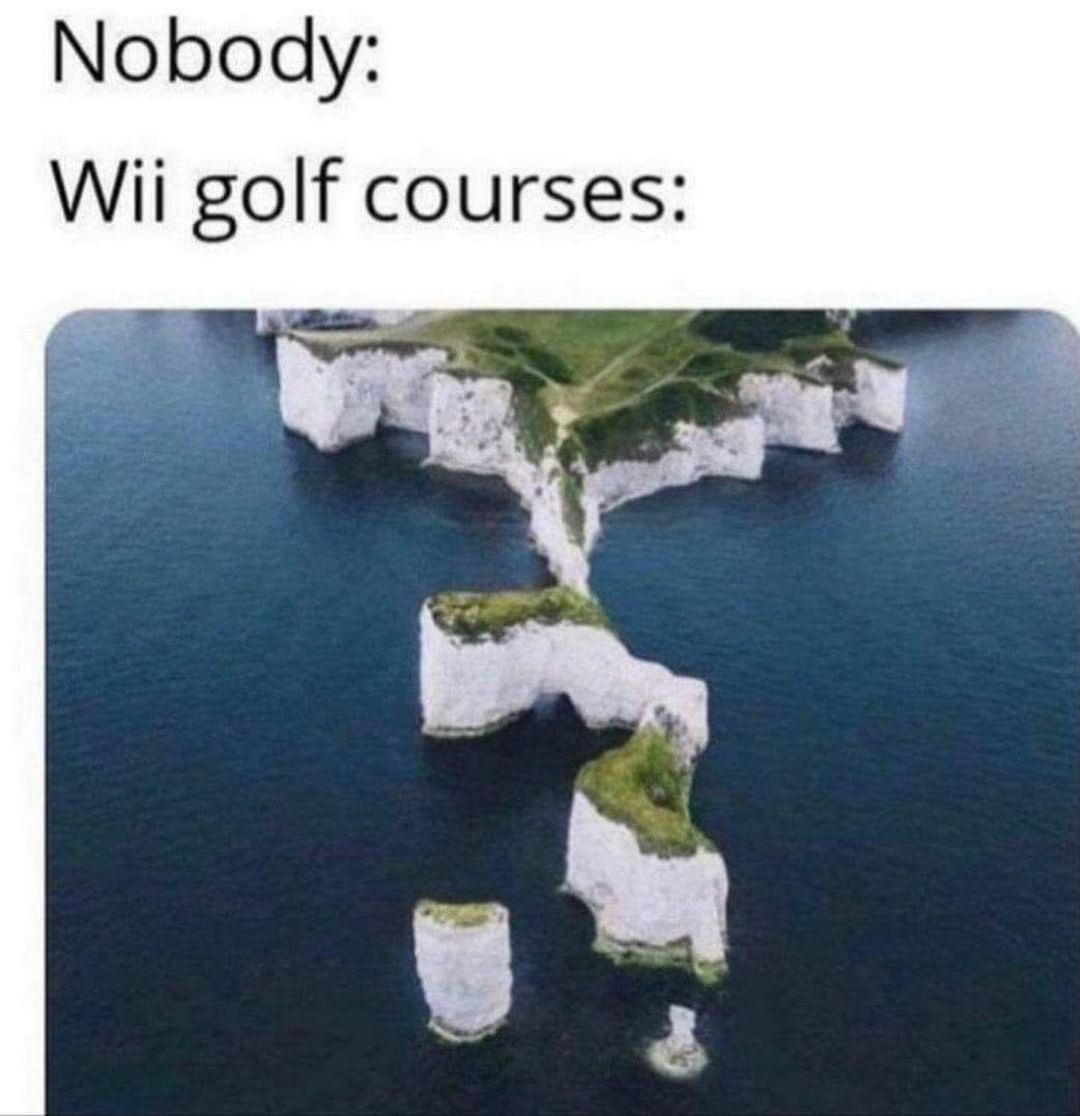 Nobody: Wii golf courses: