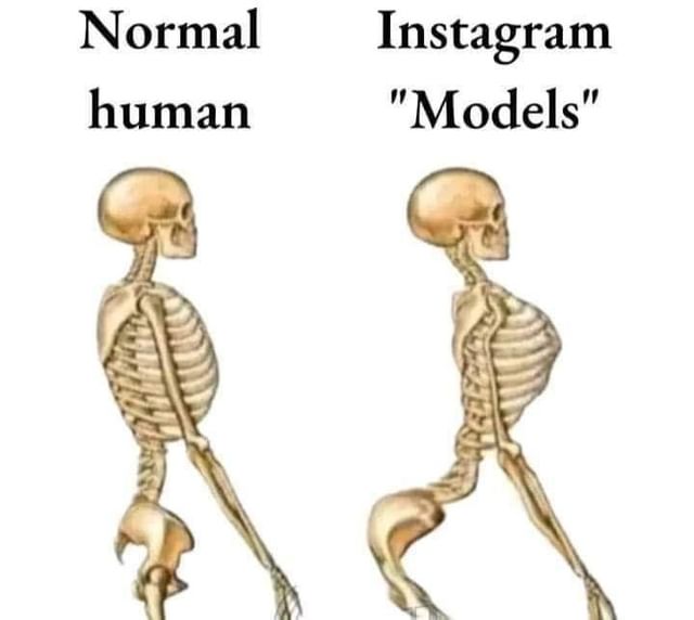 Normal human. Instagram "Models".