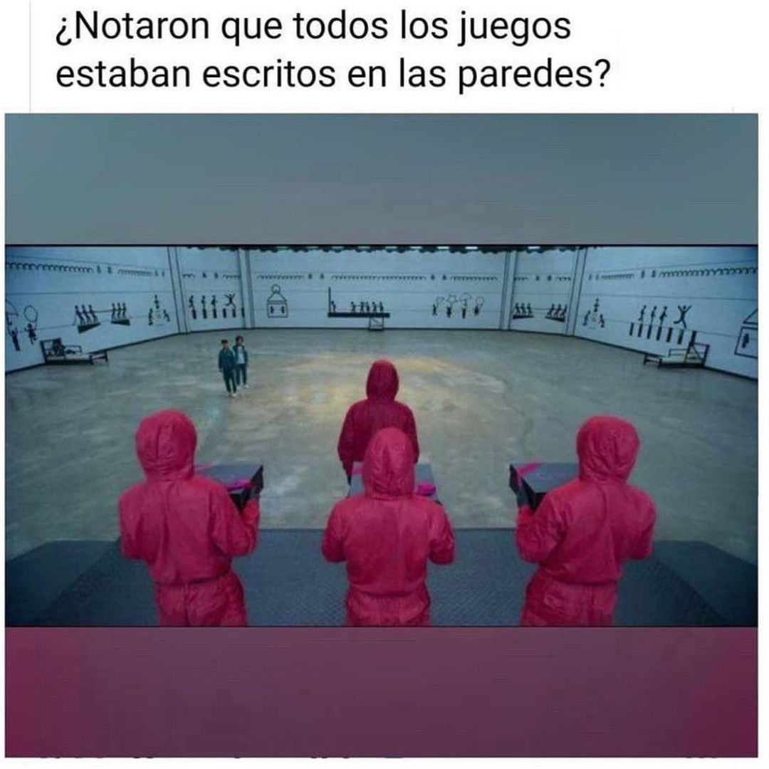 ¿Notaron que todos los juegos estaban escritos en las paredes?