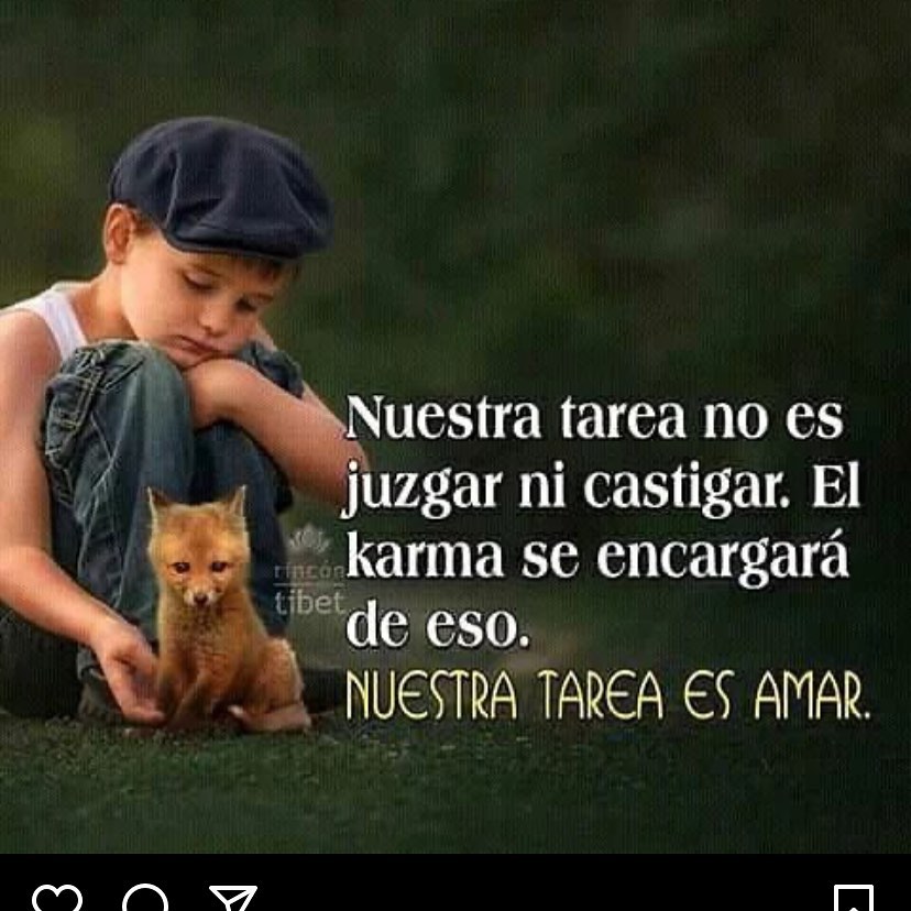 Nuestra tarea no es juzgar ni castigar. El karma se encargará de eso. Nuestra tarea es amar.