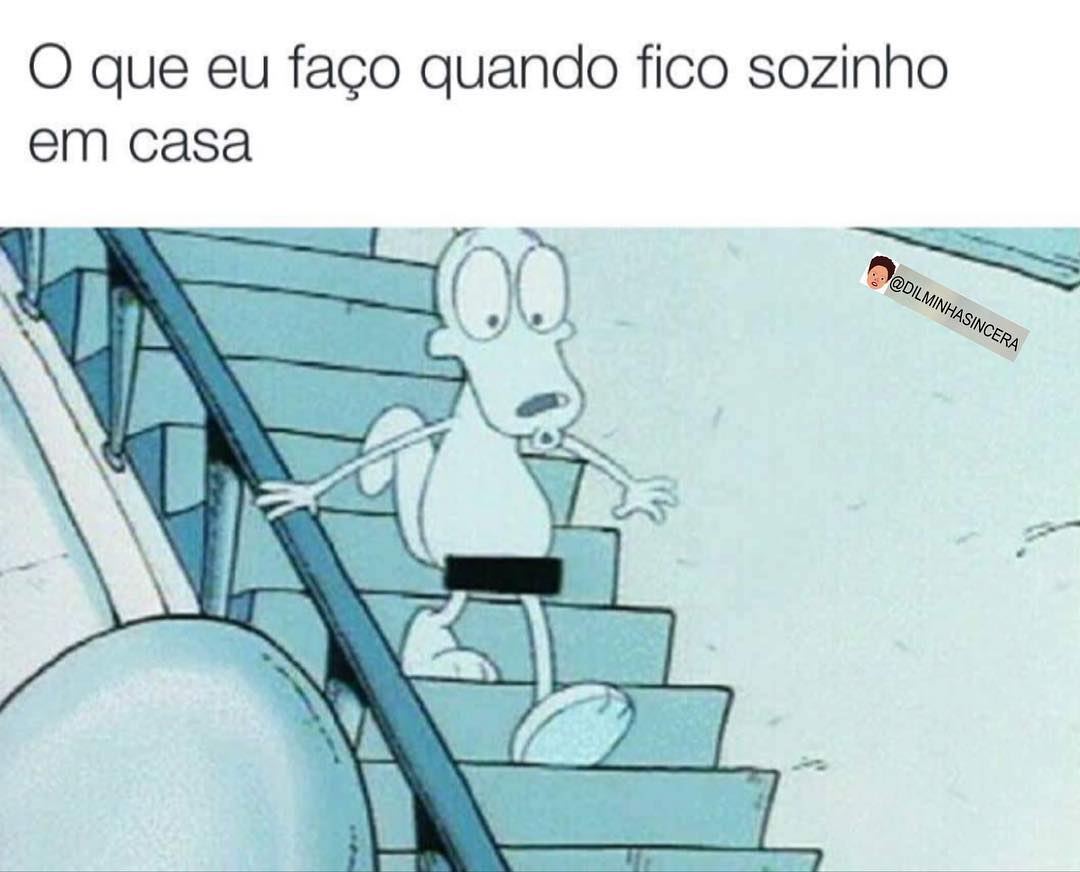 O Que Eu Faço Quando Fico Sozinho Em Casa Memes 3930