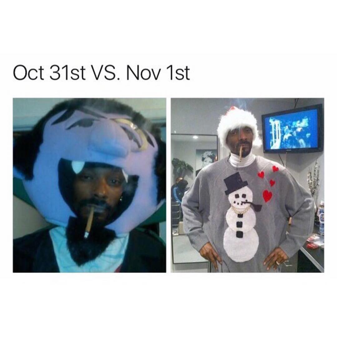 Oct 31st vs. Nov 1st.