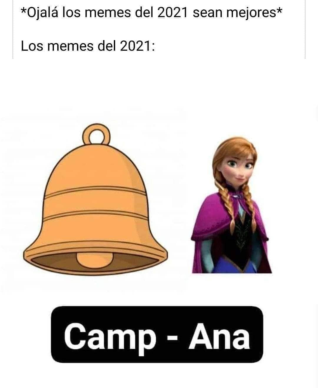 *Ojalá los memes del 2021 sean mejores*  Los memes del 2021. Camp - Ana.