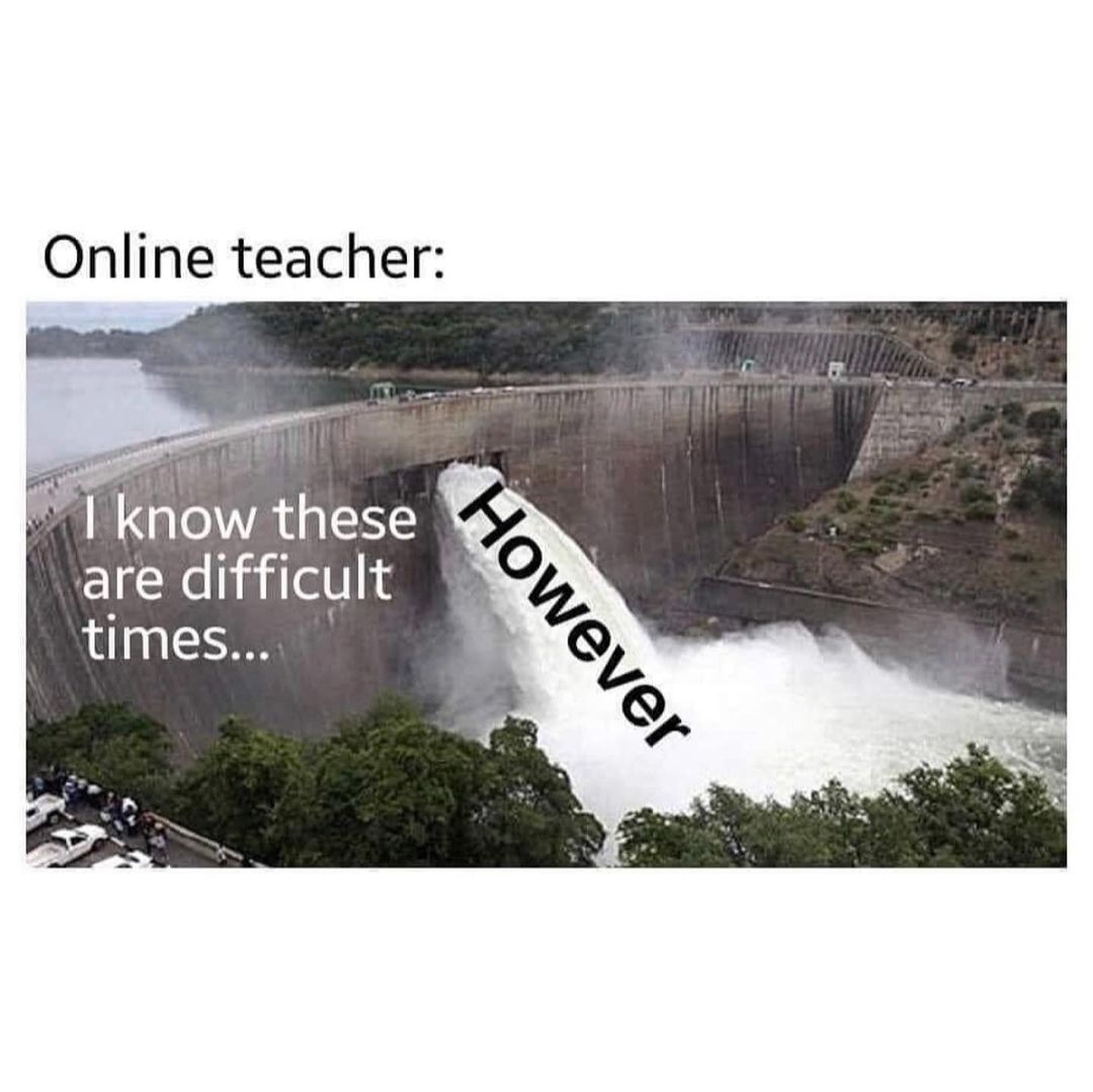 Online teacher. I know these are difficult times. However.
