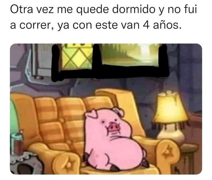 Otra Vez Me Quede Dormido Y No Fui A Correr Ya Con Este Van 4 Años Memes 