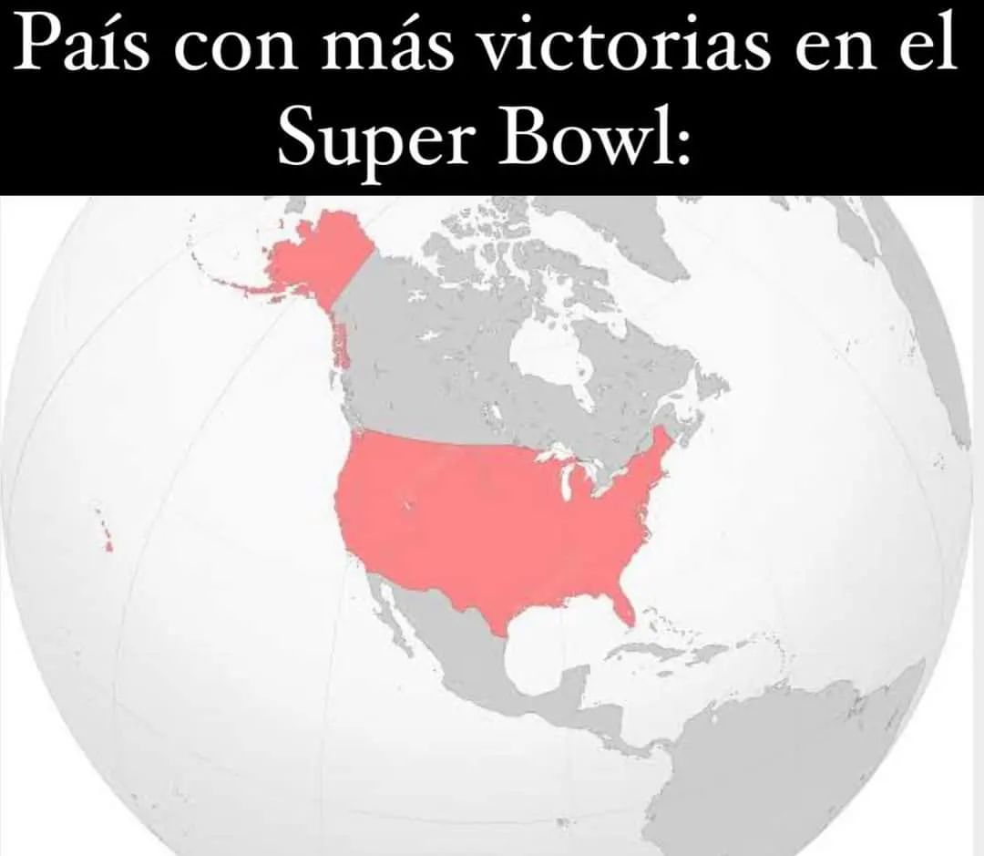 País con más victorias en el Super Bowl: