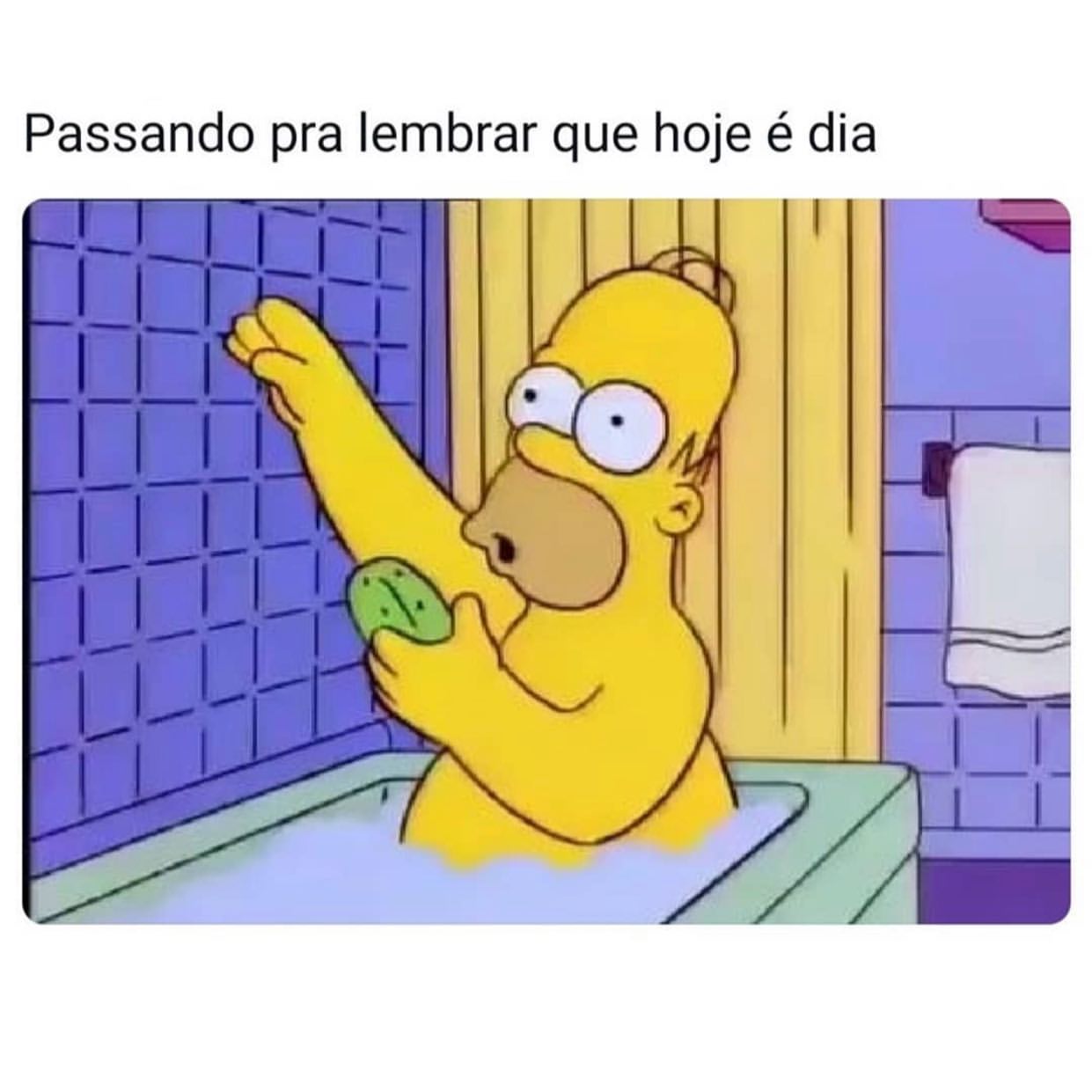 Passando pra lembrar que hoje é dia.