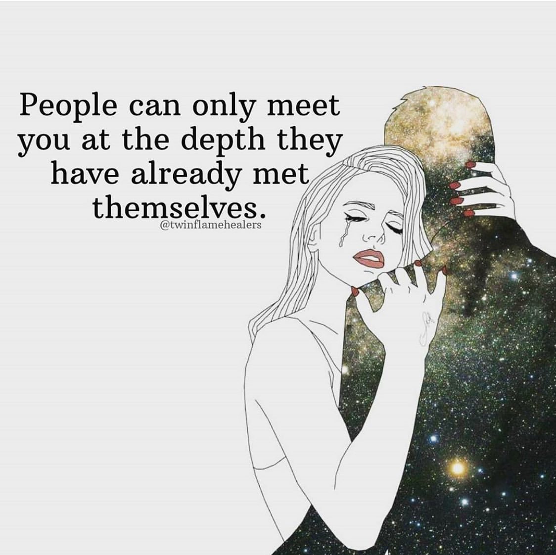 People can only meet you at the depth they have already met themselves.